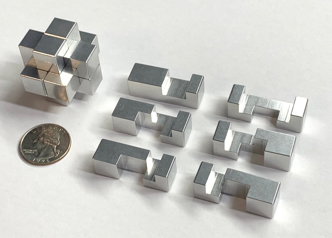 Metal 6-Piece Burr Puzzle (6 mm series) – GraveRaven