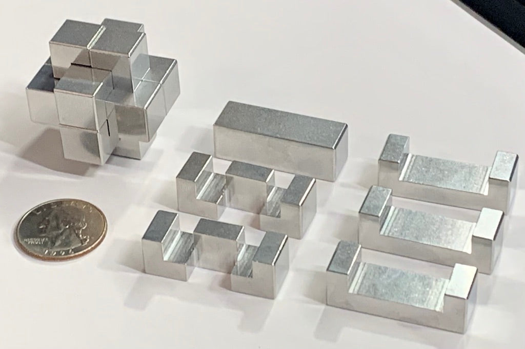 Metal 6-Piece Burr Puzzle (6 mm series) – GraveRaven